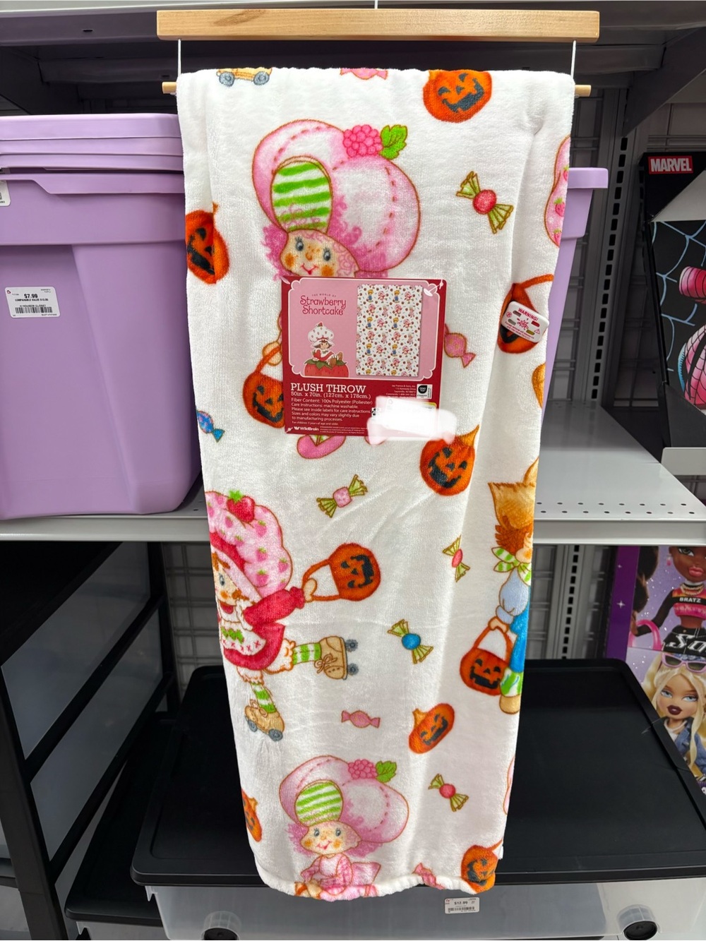 Strawberry Shortcake Halloween Blanket 50 x 70 New for 2026